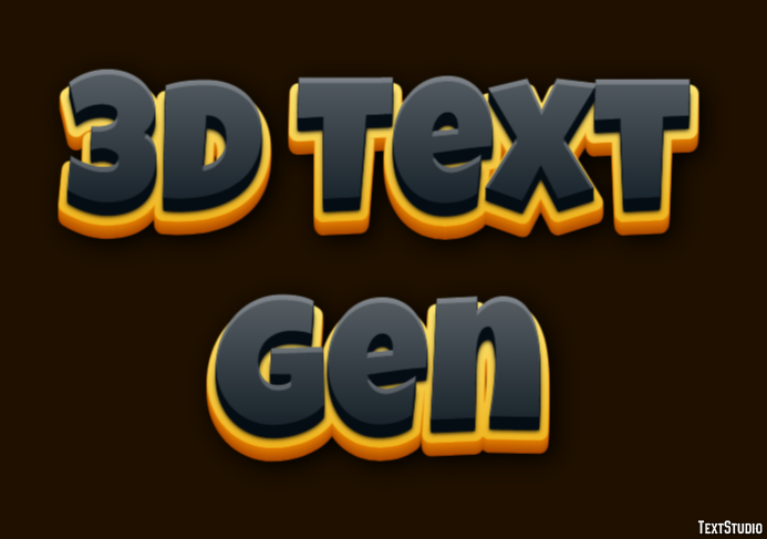 3d Text Gen テキスト効果