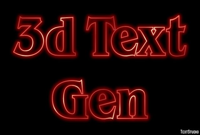 3d Text Gen Effetto testo