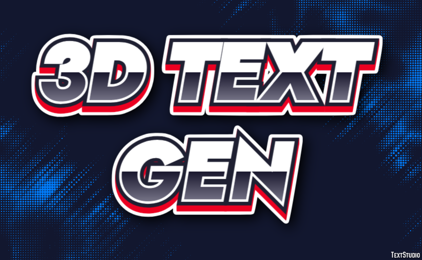 3d Text Gen Effetto testo