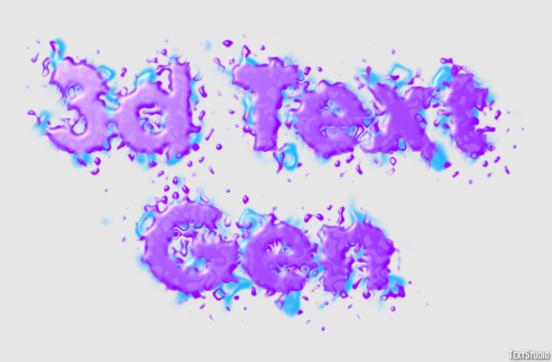 3d Text Gen Effetto testo