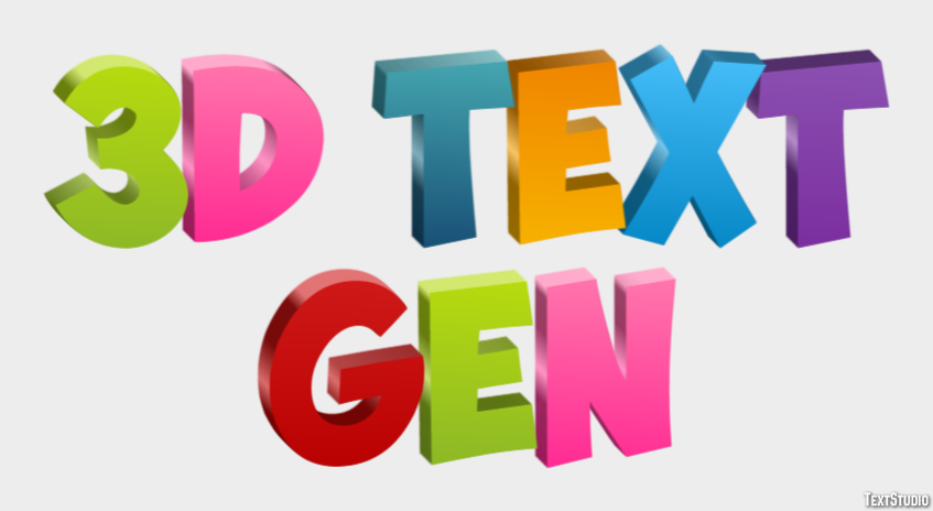 3d Text Gen Effetto testo