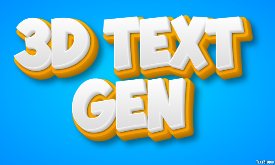 3d Text Gen Effetto testo