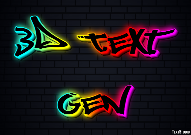 3d Text Gen Effetto testo