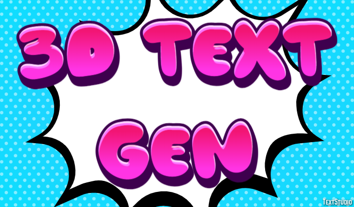 3d Text Gen Effetto testo