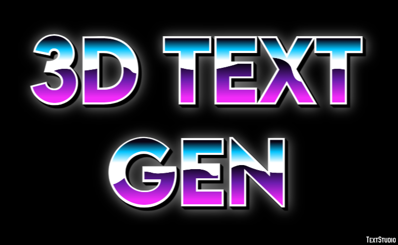 3d Text Gen Effetto testo