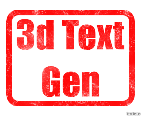 3d Text Gen Effetto testo