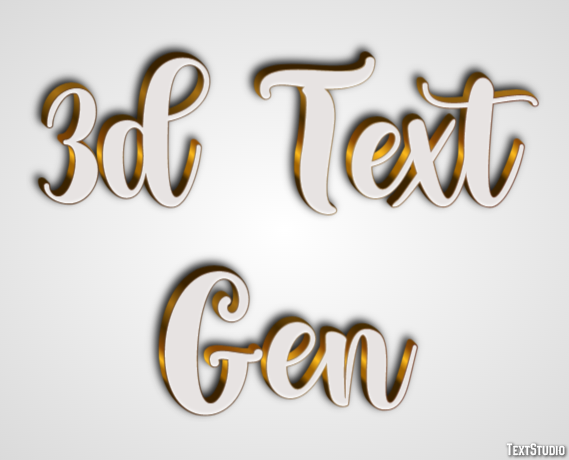 3d Text Gen Effetto testo