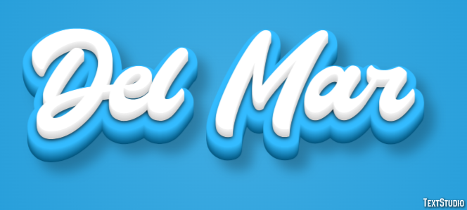 Del Mar Texteffekt
