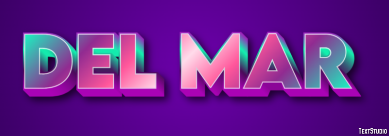Del Mar Texteffekt