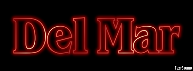 Del Mar Texteffekt