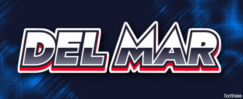 Del Mar Texteffekt