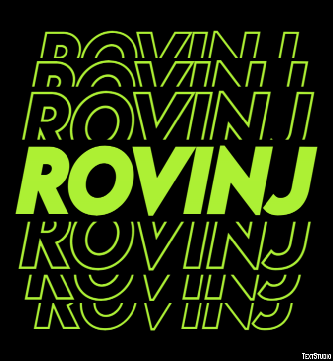 Rovinj Tekst Effect