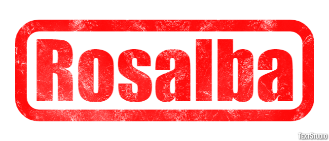 Rosalba Text effect