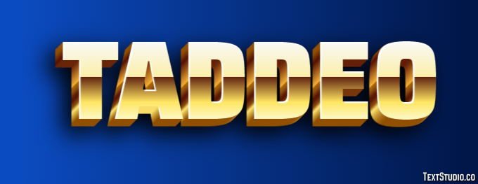 Taddeo Effetto testo