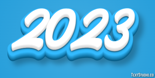 2023 Efeito de texto