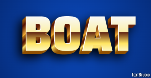 Boat Texteffekt