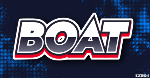 Boat Efecto de Texto
