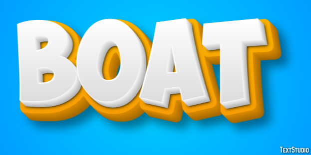 Boat Text Effect