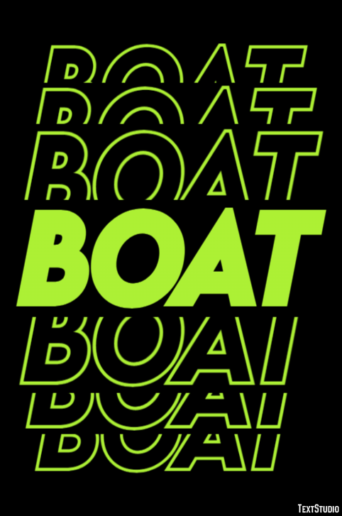 Boat Texteffekt