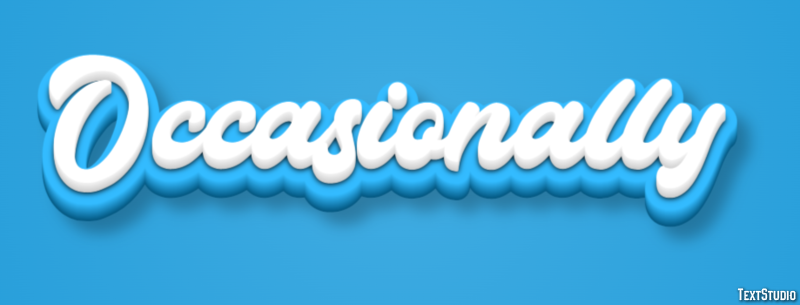 Occasionally Text Effect