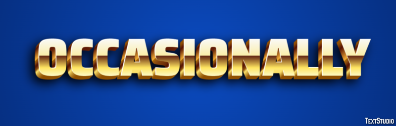 Occasionally Text Effect