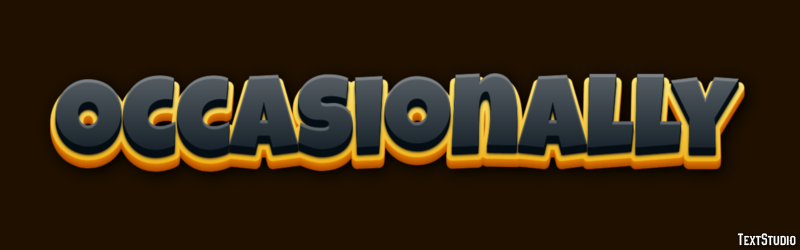 Occasionally Text Effect