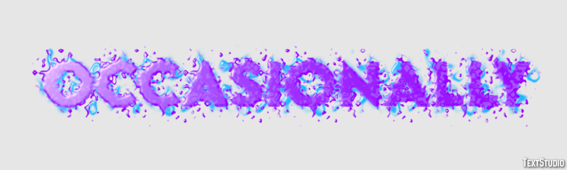 Occasionally Text Effect