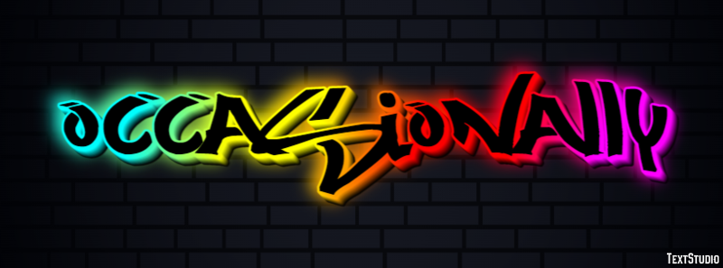 Occasionally Text Effect