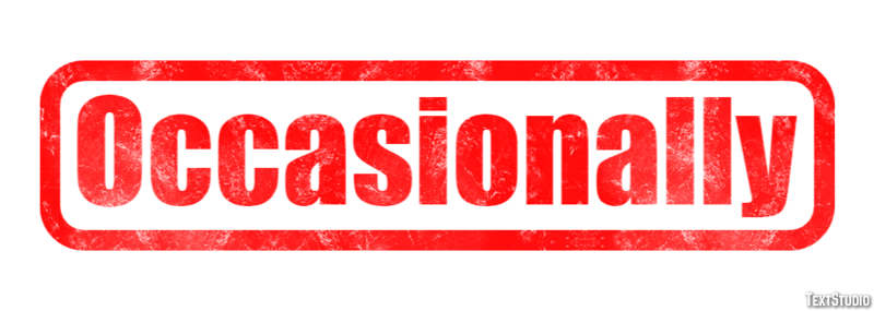 Occasionally Text Effect