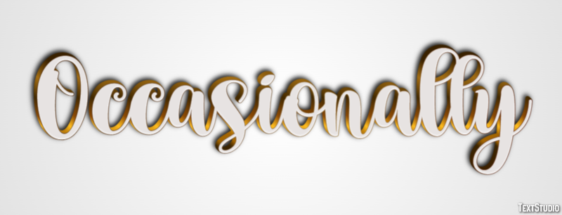 Occasionally Text Effect