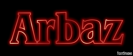 Arbaz Text effect