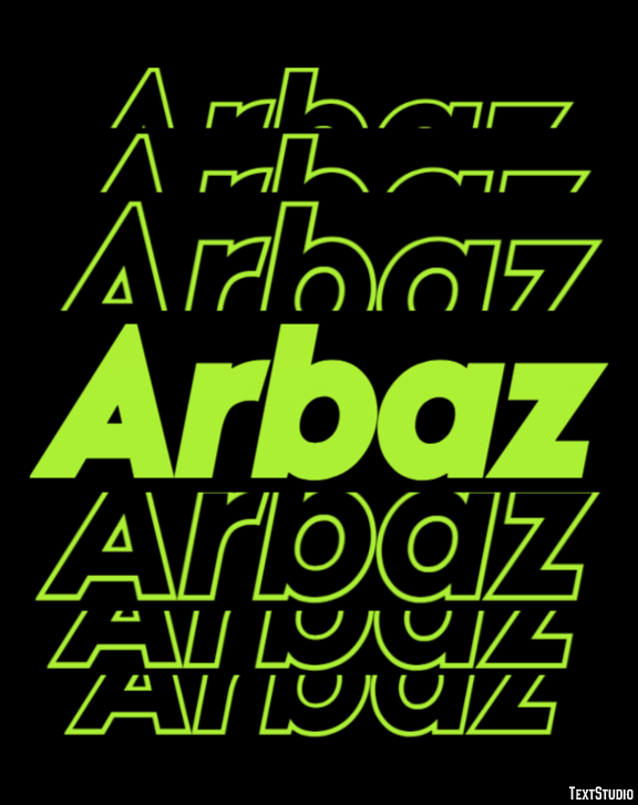 Arbaz Text effect
