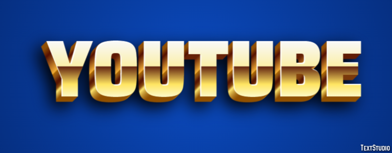 YouTube Text effect