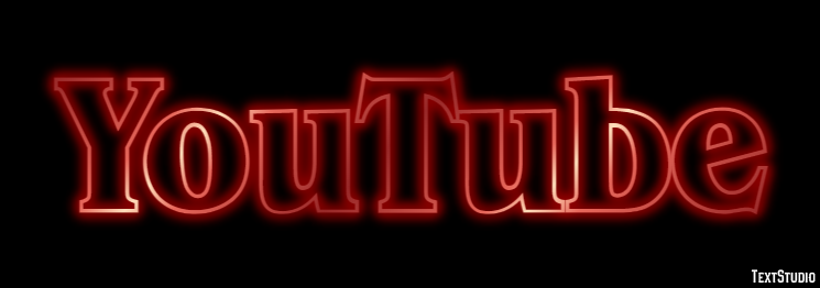 YouTube Text effect