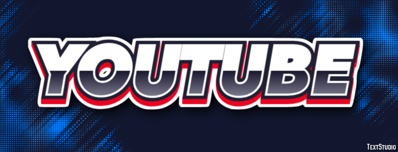 YouTube Text effect