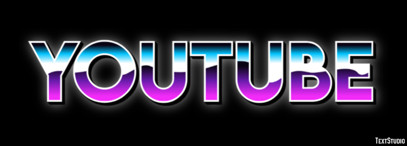 YouTube Text effect