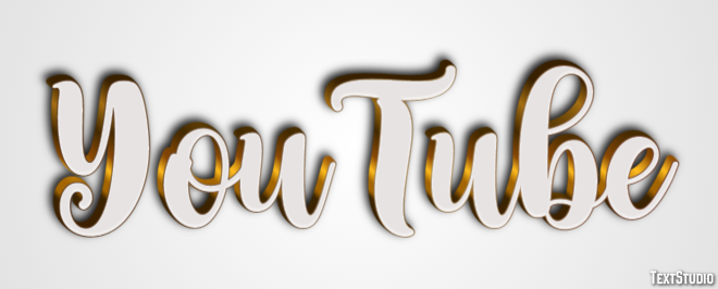 YouTube Text effect