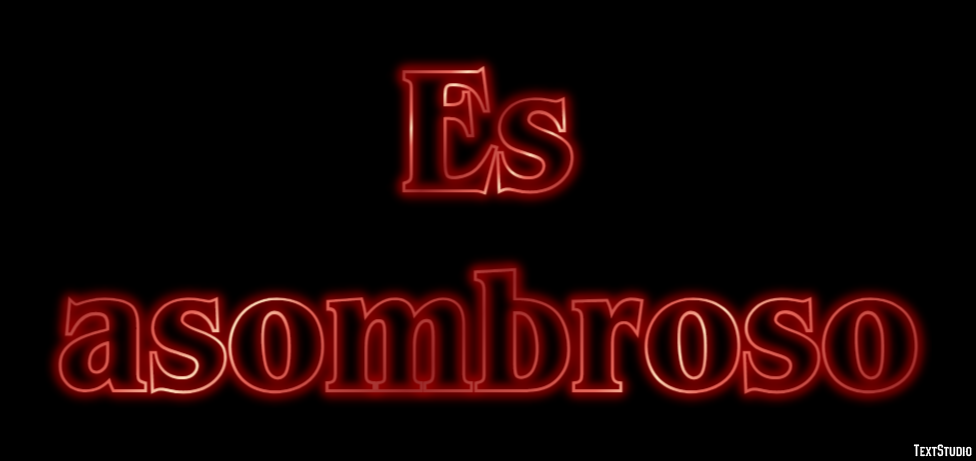 Es asombroso Efecto de Texto