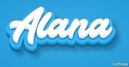 Alana Efecto de Texto