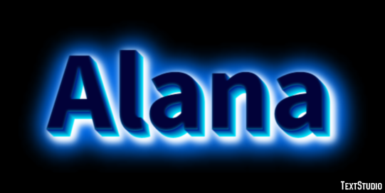 Alana Efeito de texto
