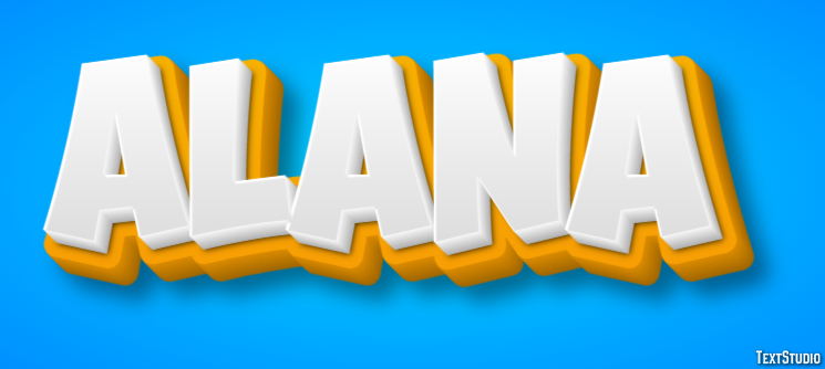 Alana Efecto de Texto