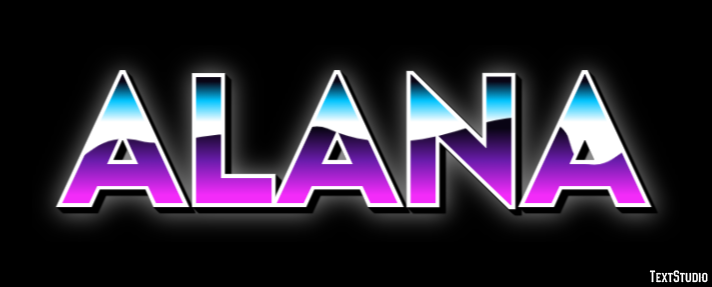 Alana Efecto de Texto