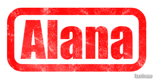 Alana Efecto de Texto