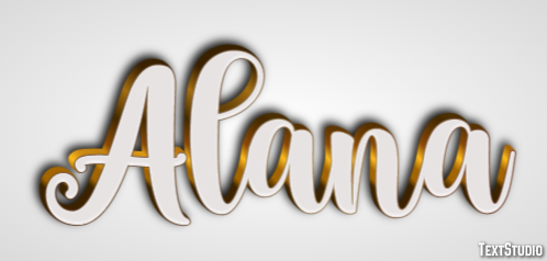 Alana Efecto de Texto