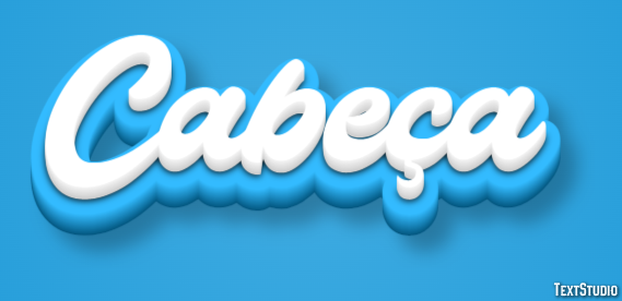 Cabeça Efeito do texto