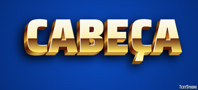 Cabeça Efeito de texto
