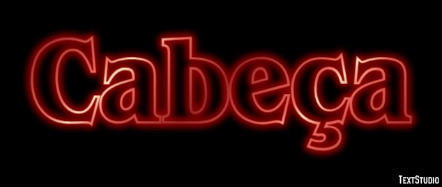 Cabeça Efeito do texto