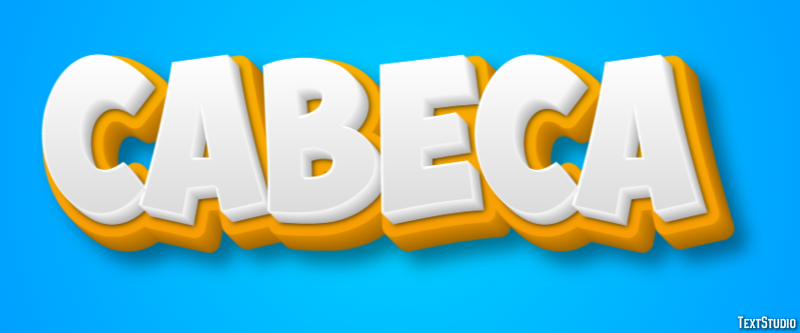 Cabeça Efeito do texto