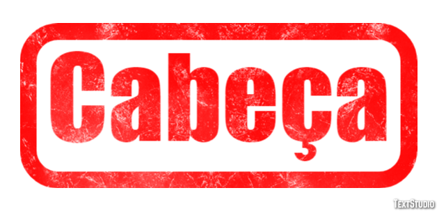 Cabeça Efeito do texto
