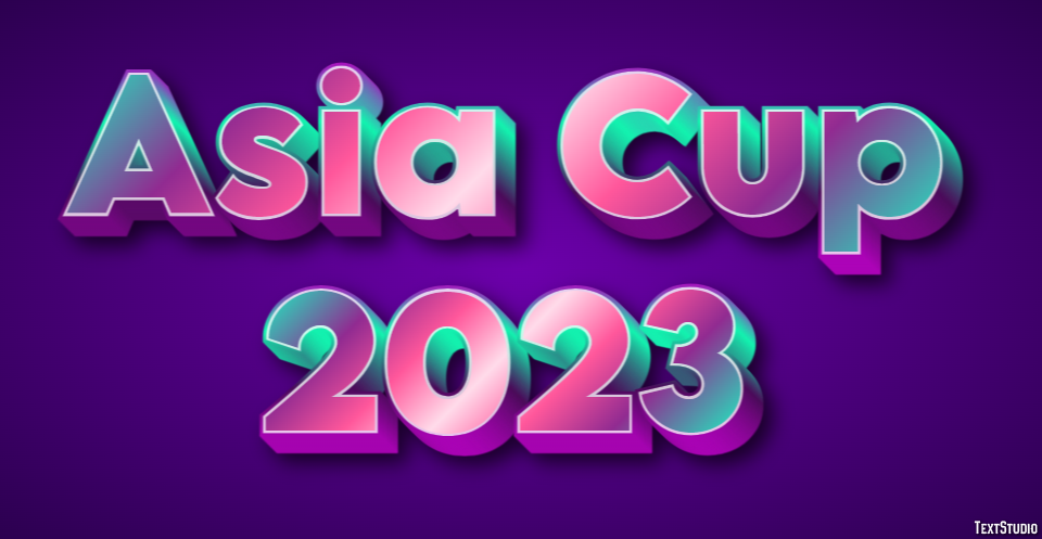 Asia Cup 2023 Metin Efekti